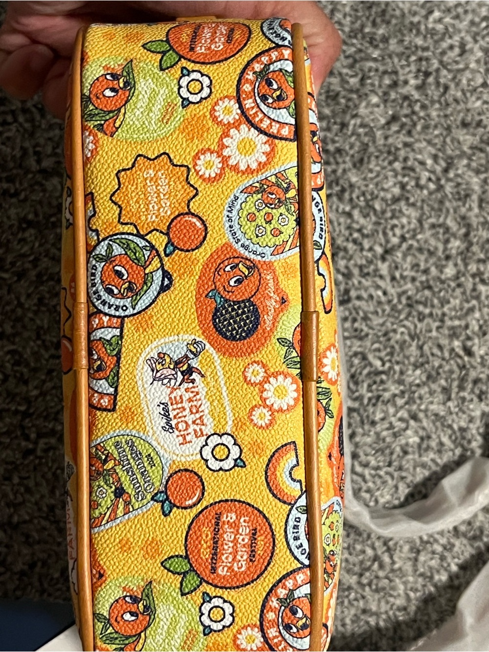 Dooney & Bourke Disney Epcot 2025 Flower & Garden Orange Bird Crossbody - Picture 4 of 7